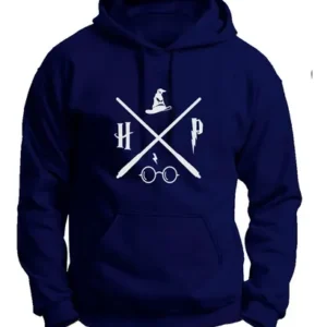 Blusa Moletom Harry Potter Varinha Infantil Capuz Top Full